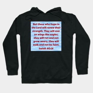 Bible Verse Isaiah 40:31 Hoodie